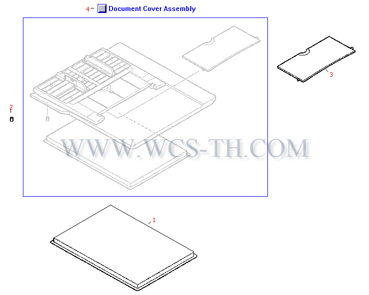 HP LaserJet 8150 Document Cover Assembly