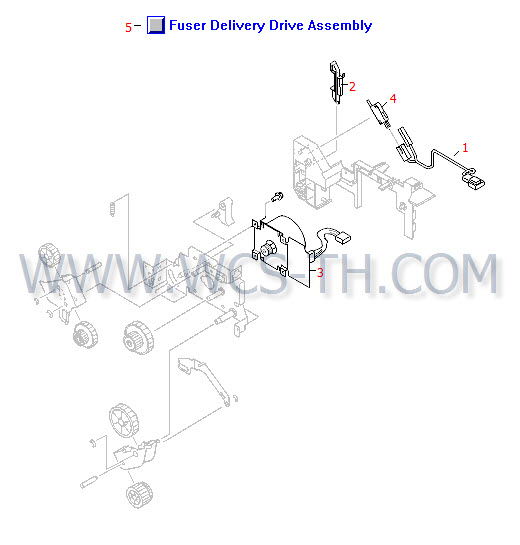 HP LaserJet 9000 Fuser Delivery Drive Assembly