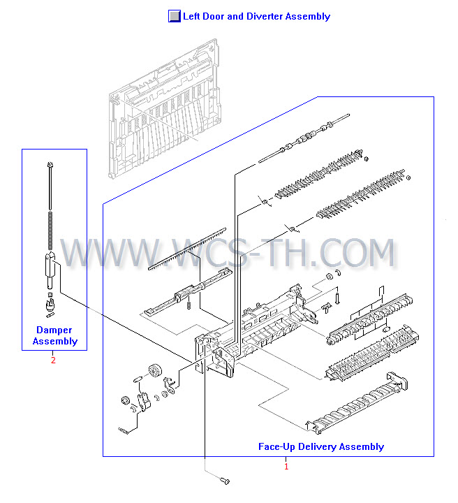 HP LaserJet 9000 Left Door and Diverter