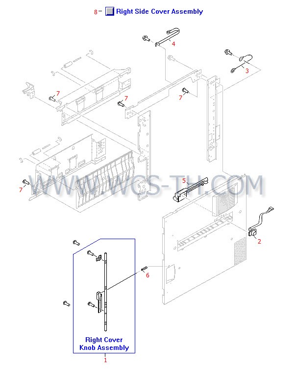 HP LaserJet 9000 Right Cover Assembly