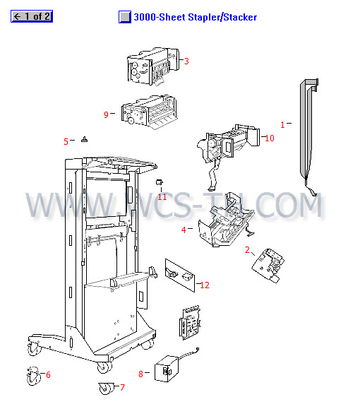 HP LaserJet 9000 3000 Sheet Stapler/Stacker (2 of 2)