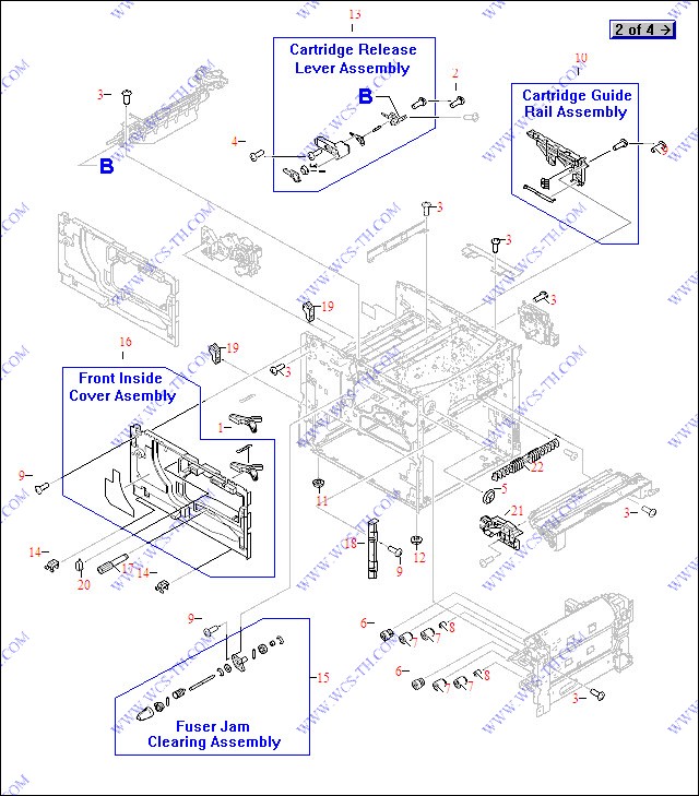 HP LaserJet 9050 Internal Components (1 of 4)