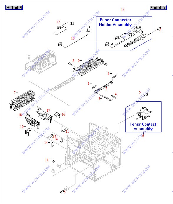 HP LaserJet 9050 Internal Components (2 of 4)