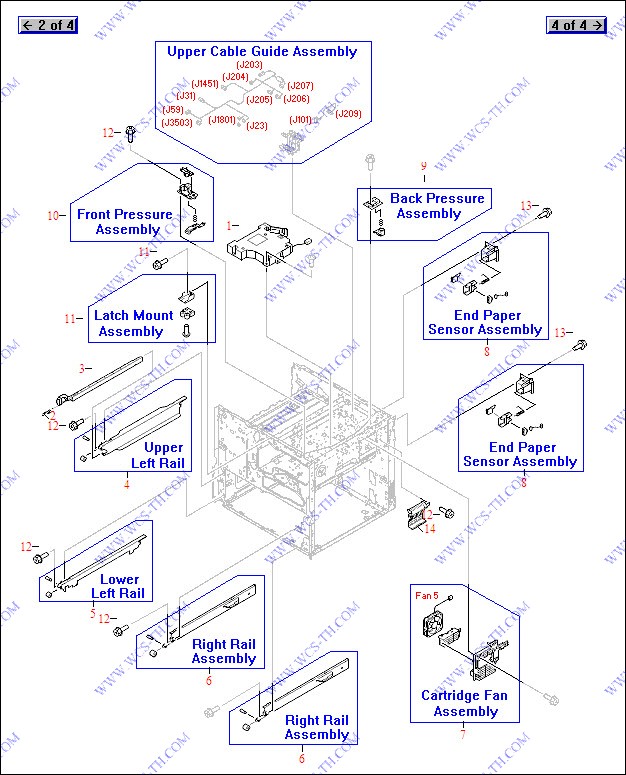 HP LaserJet 9050 Internal Components (3 of 4)