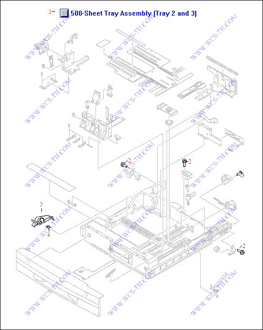 HP LaserJet 9050 500 Sheet Tray Assembly