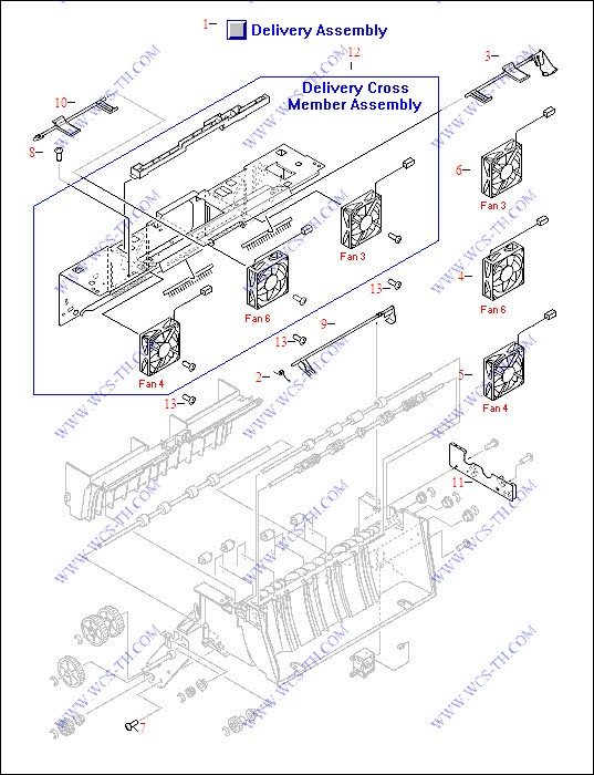 HP LaserJet 9050 Delivery Assembly