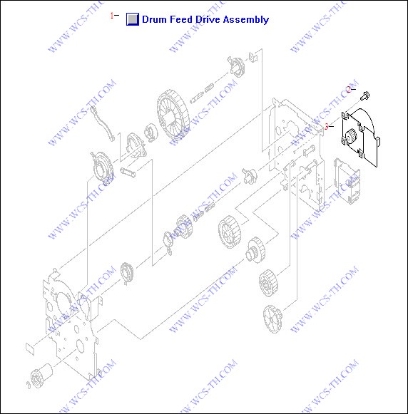 HP LaserJet 9050 Drum Feed Drive Assembly