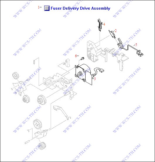 HP LaserJet 9050 Fuser Drive Assembly