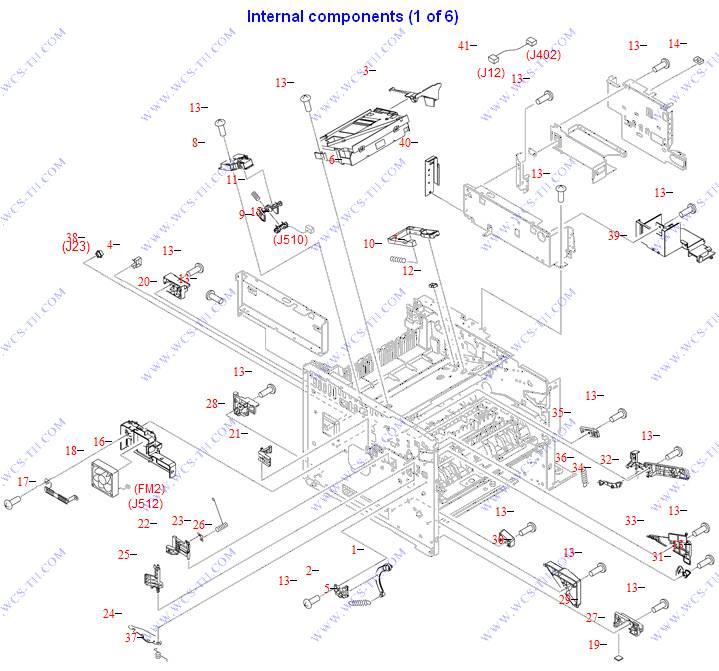 HP LaserJet M3035 Internal components (1 of 6)