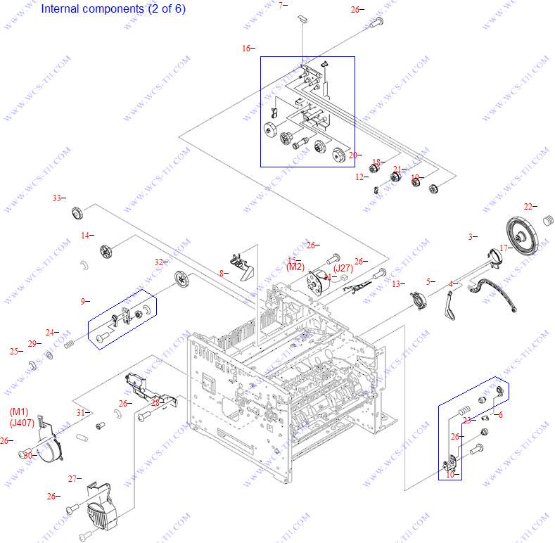 HP LaserJet M3035 Internal components (2 of 6)