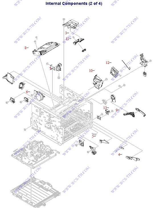 HP LaserJet P2014 Internal components (2 of 4)