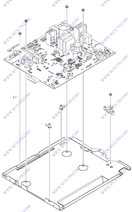 HP LaserJet P2014 ECU assembly