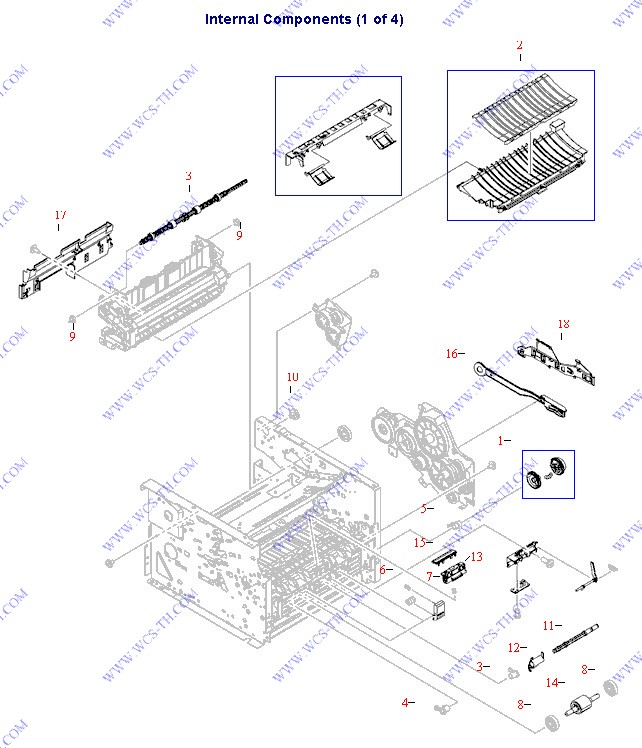 HP LaserJet P2014 Internal components (1 of 4)