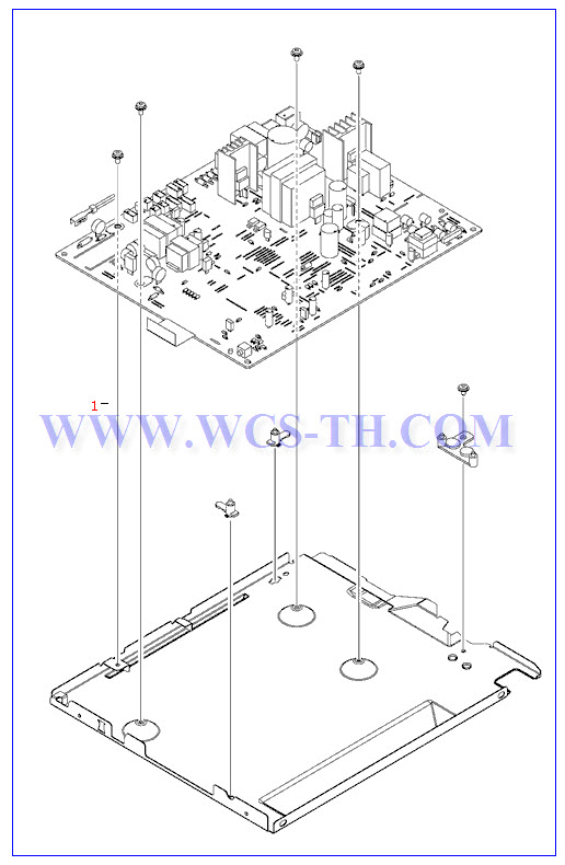 HP LaserJet P2015 ECU assembly