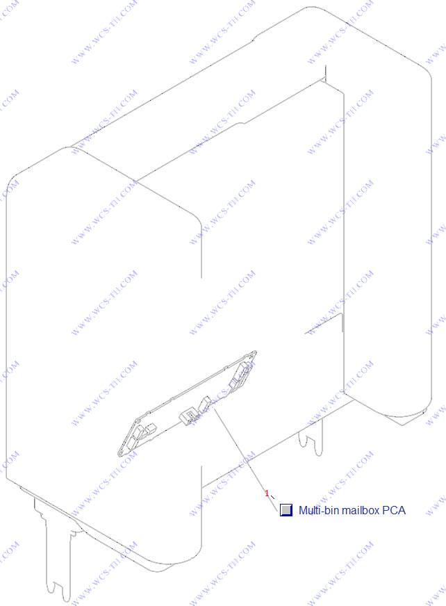 HP LaserJet P4015 Multi-bin mailbox PCA