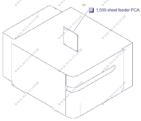 HP LaserJet P4015 Optional 1500-sheet feeder PCA