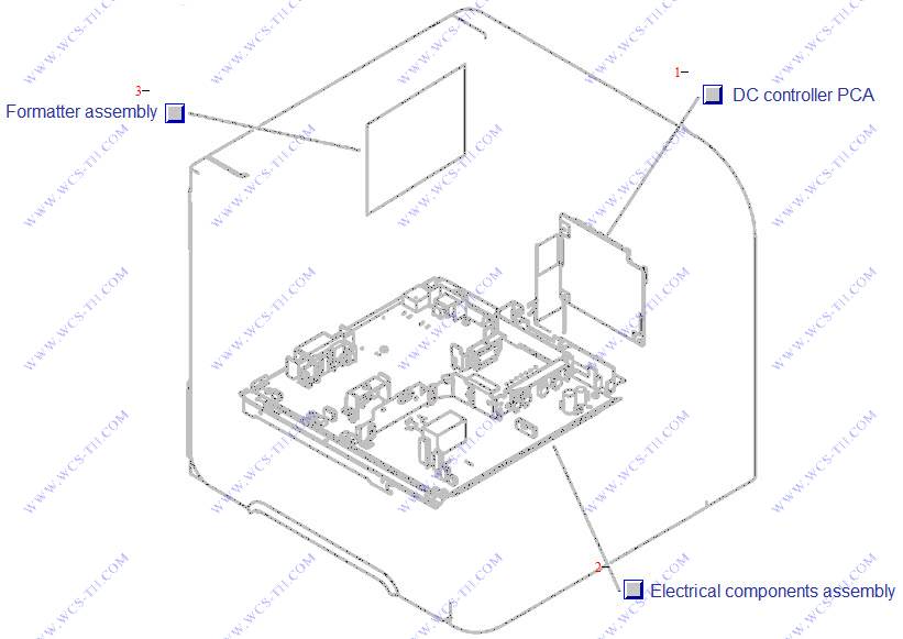 HP LaserJet P4015 PCAs-base unit
