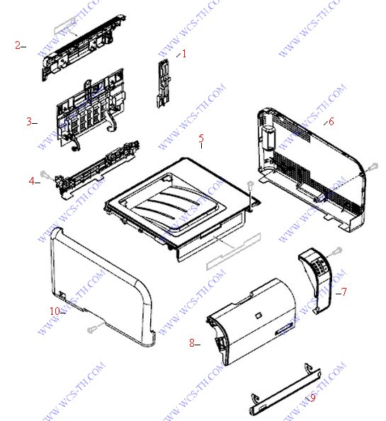 HP Color LaserJet CP1215 Covers, panels, and doors (Color LaserJet CP1210)