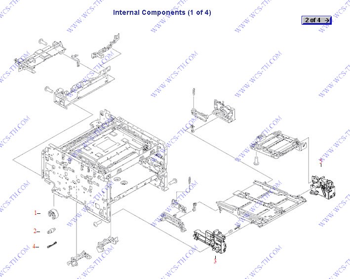 HP Color LaserJet CP1515 Internal Components (1 of 4)