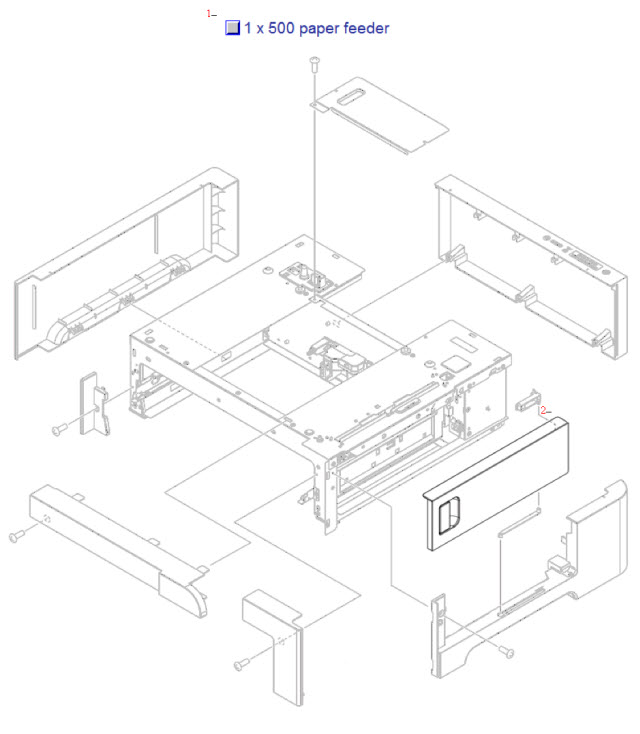 HP Color LaserJet CP3525 1 x 500 paper feeder