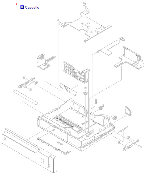 HP Color LaserJet CP3525 Cassette 500