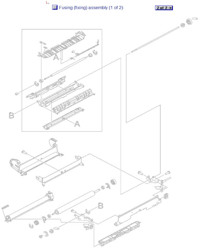 HP Color LaserJet CP3525 Fusing (fixing) assembly (1 of 2)