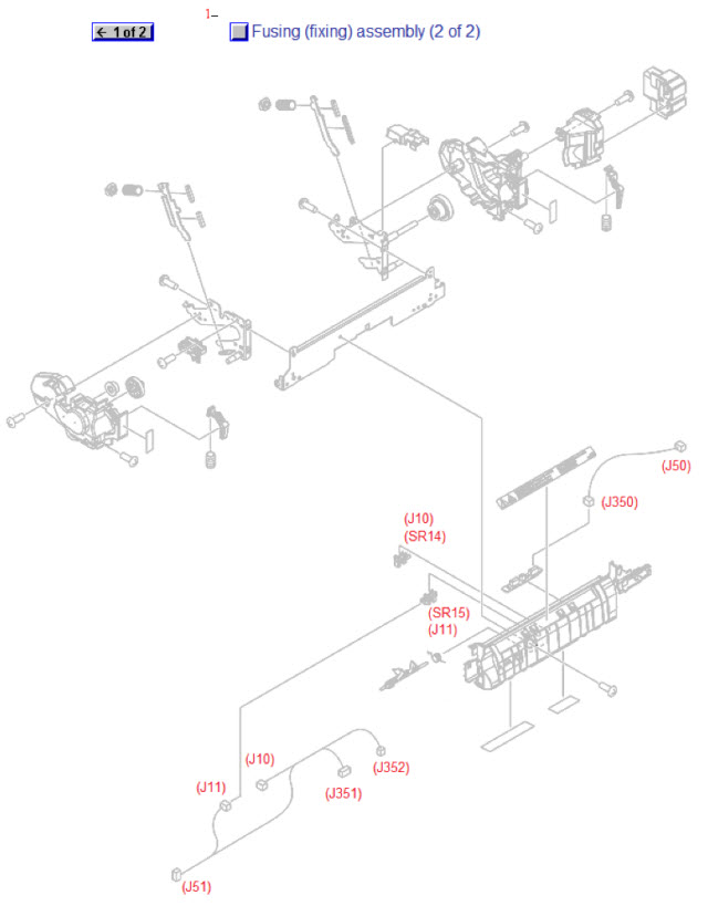 HP Color LaserJet CP3525 Fusing (fixing) assembly (2 of 2)
