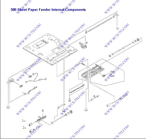 HP Color LaserJet CP4005 500-sheet paper feeder assembly