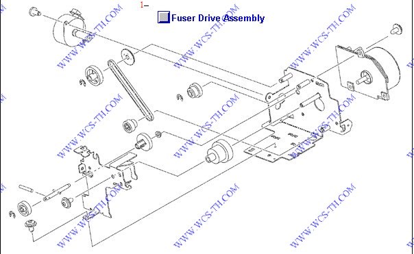 HP Color LaserJet CP4005 Fuser drive assembly