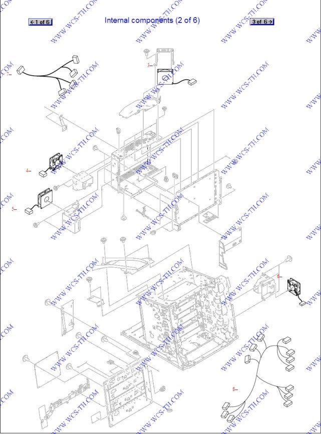 HP Color LaserJet CP4005 Internal components (2 of 6)