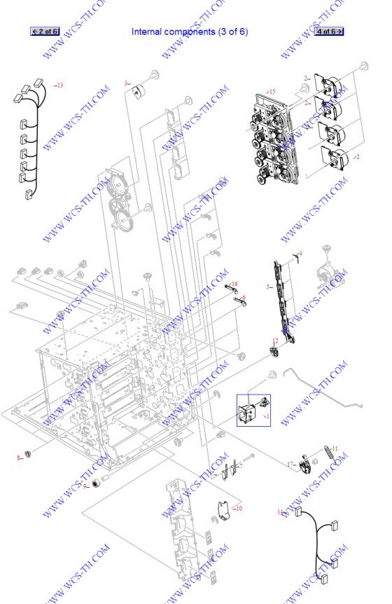HP Color LaserJet CP4005 Internal components (3 of 6)