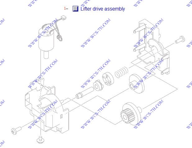 HP Color LaserJet CP4005 Lifter drive assembly