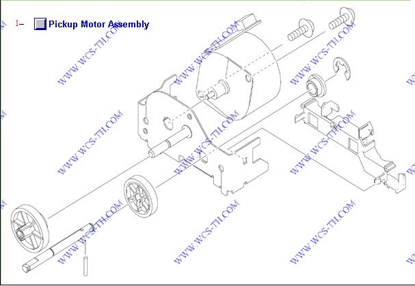 HP Color LaserJet CP4005 Paper pick-up drive assembly