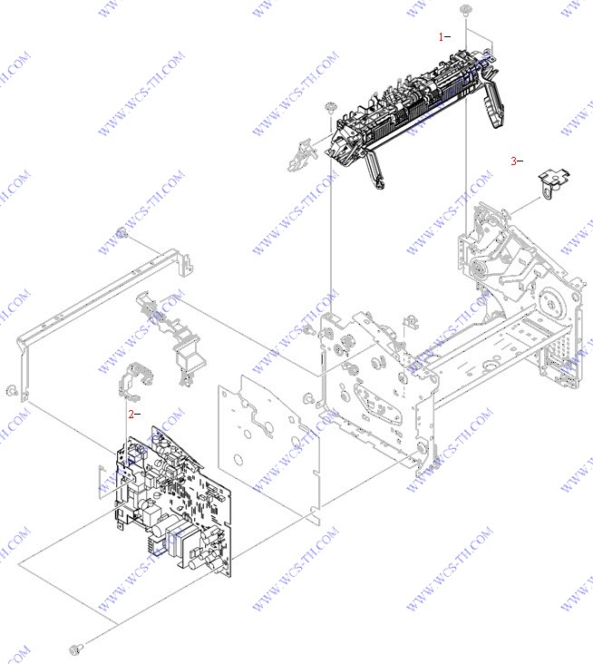 HP LaserJet M1522 Internal components (1 of 3)