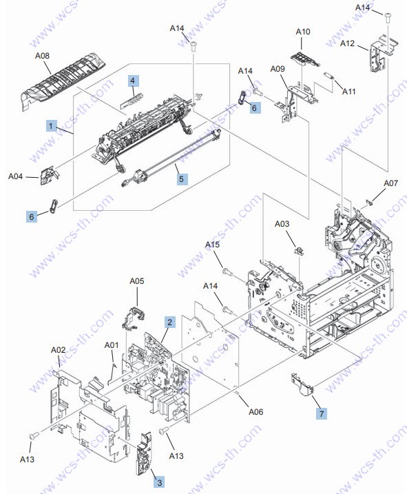 HP LaserJet M1536 Internal assemblies (1 of 4)