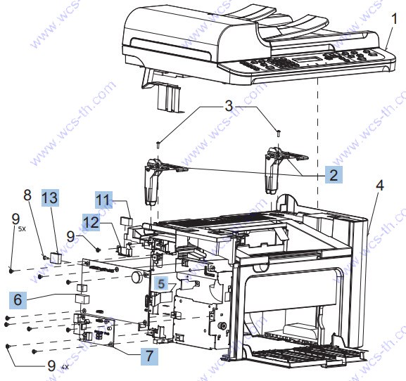 HP LaserJet M1536 Internal assemblies (4 of 4)