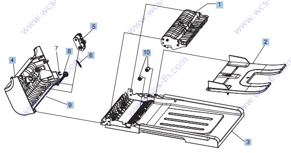 HP LaserJet M1536 Document feeder assembly parts