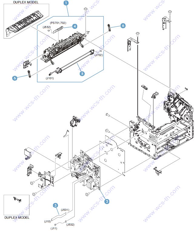 HP LaserJet Pro M201 3. Internal assemblies (1 of 3)
