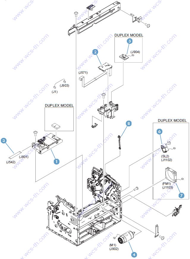 HP LaserJet Pro M201 5. Internal assemblies (3 of 3)