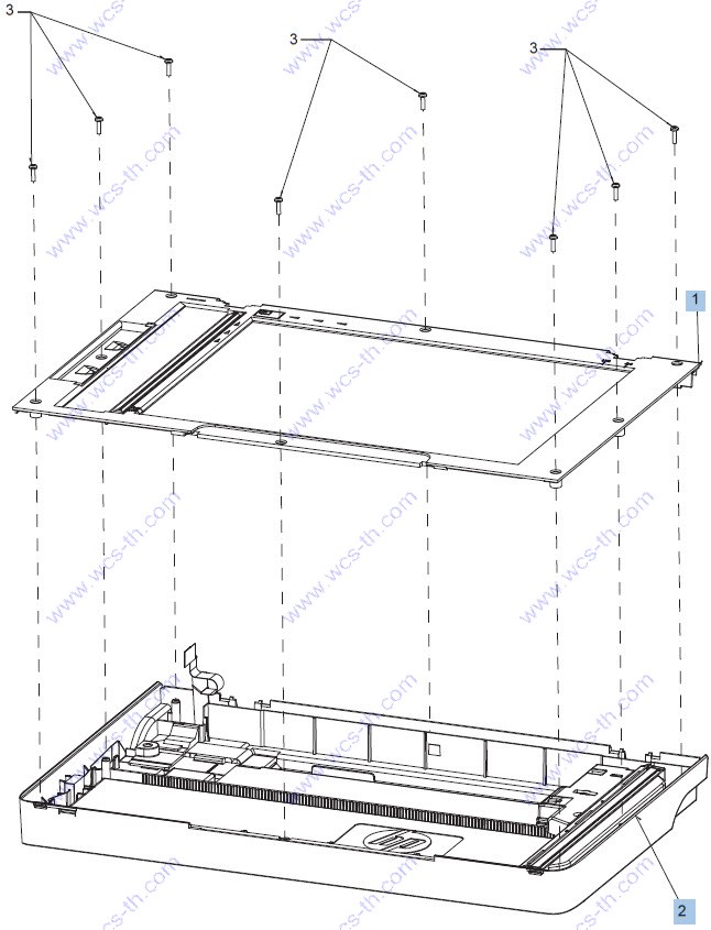 HP LaserJet Pro MFP M225 7. Scanner assembly internal components (1 of 2)
