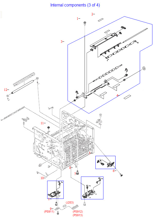 HP LaserJet M2727 Internal components (3 of 4)