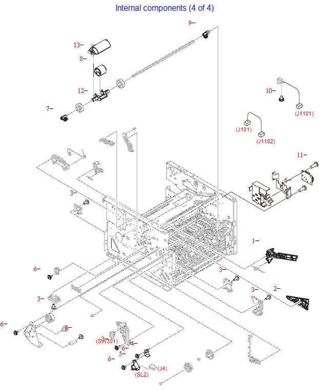 HP LaserJet M2727 Internal components (4 of 4)