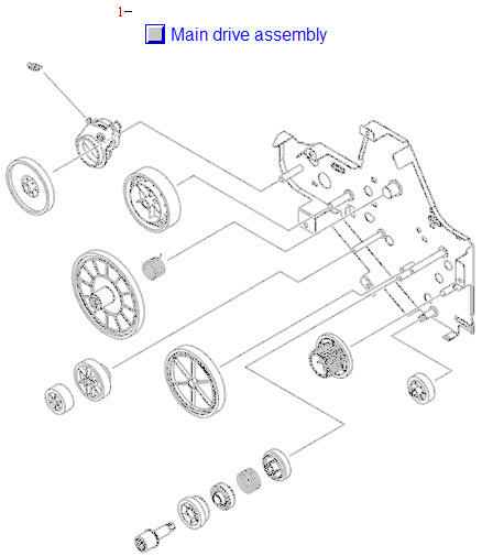HP LaserJet M2727 Main drive assembly
