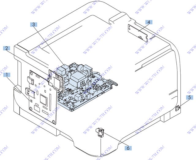 HP LaserJet Pro 400 M401 PCA location