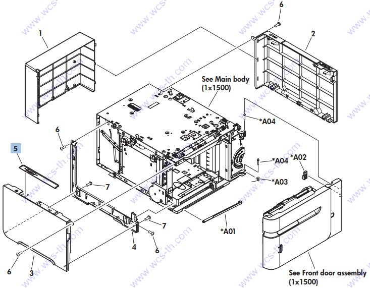HP LaserJet Enterprise 600 M601 Covers (1x1500)