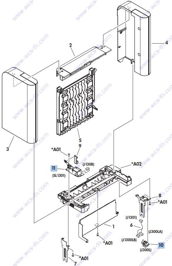 HP LaserJet Enterprise 600 M601 Covers (MBM)