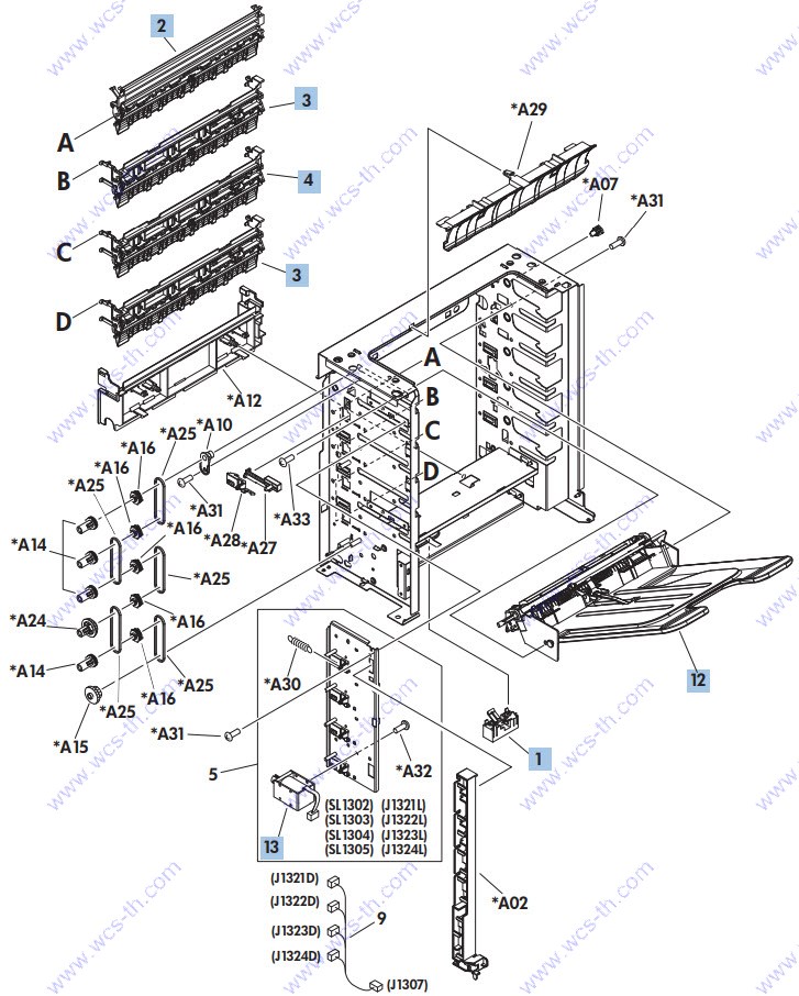 HP LaserJet Enterprise 600 M601 Main body (MBM) 1