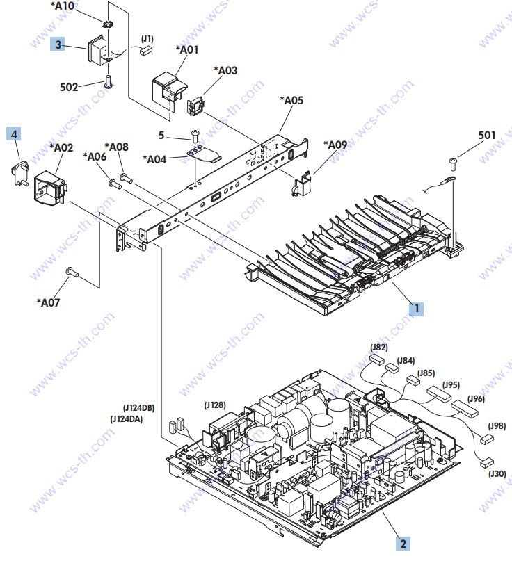 HP LaserJet Enterprise 600 M601 High-voltage power supply