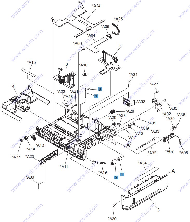 HP LaserJet Enterprise 600 M601 Cassette (custom media)