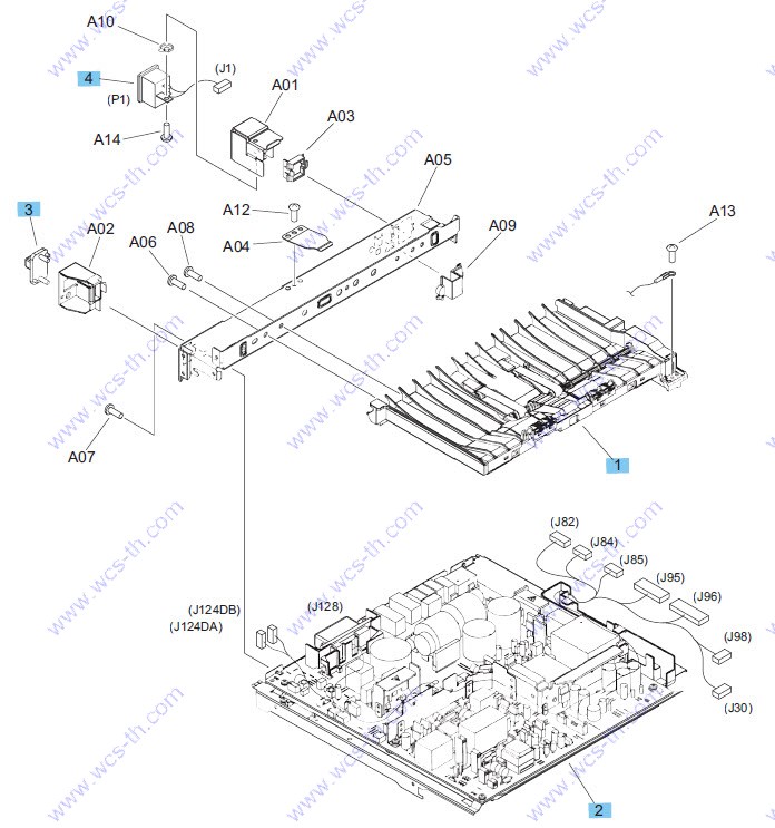 HP LaserJet Enterprise 600 M604 Power supply assembly